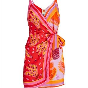 Farm Rio Dual Scarves Wrap Dress